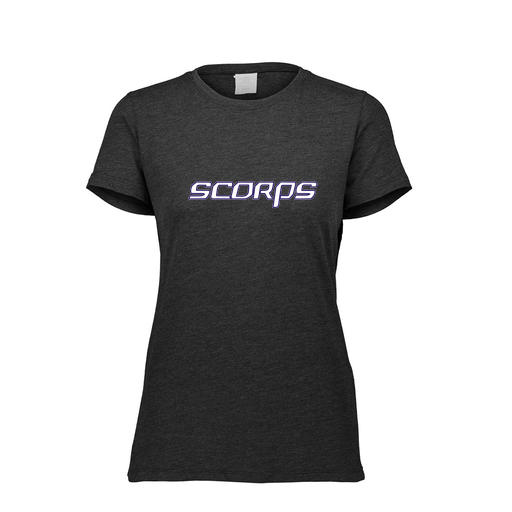 [FTSCUBBK-FAXS-LOGO2] Decker Women's Tri-Blend T-Shirt - Short Sleeve (Female Adult XS, Black, Logo 2)