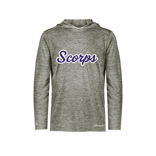 [FOLHCGGY-YS-LOGO3] Decker Youth Charge Hoodie (Youth S, Gray, Logo 3)