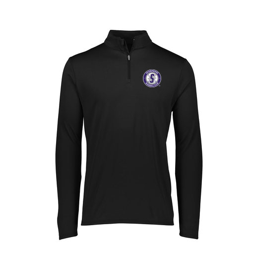 [FTLQFLBK-FAXS-LOGO4] Decker Women's Flex-Lite 1/4 Zip Shirt (Female Adult XS, Black, Logo 4)