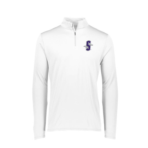[FTLQFLWH-FAXS-LOGO5] Decker Women's Flex-Lite 1/4 Zip Shirt (Female Adult XS, White, Logo 5)