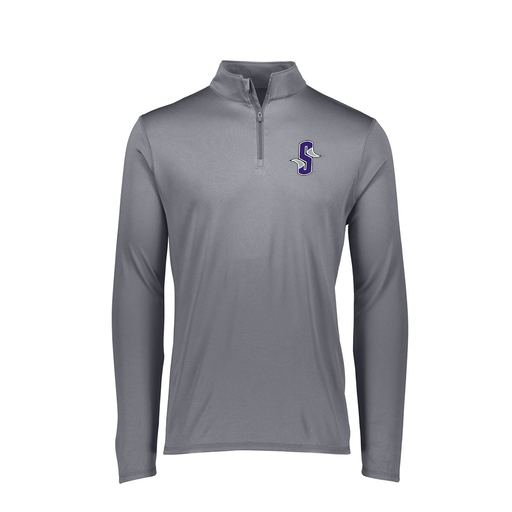[FTLQFLGY-FAXS-LOGO5] Decker Women's Flex-Lite 1/4 Zip Shirt (Female Adult XS, Gray, Logo 5)